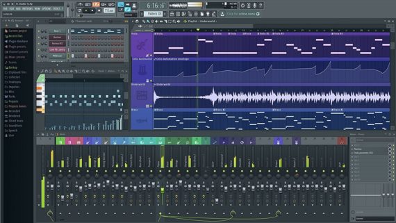 FL Studio sound editing and mixing software