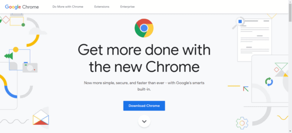 Download Page of Google Chrome