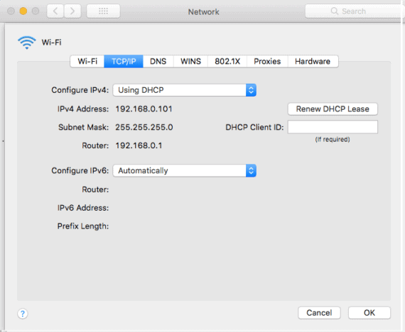 Renew DHCP Lease on Mac