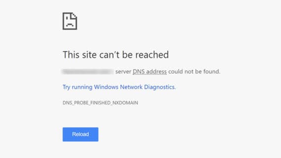 how to fix DNS_PROBE_FINISHED_NXDOMAIN error in Chrome