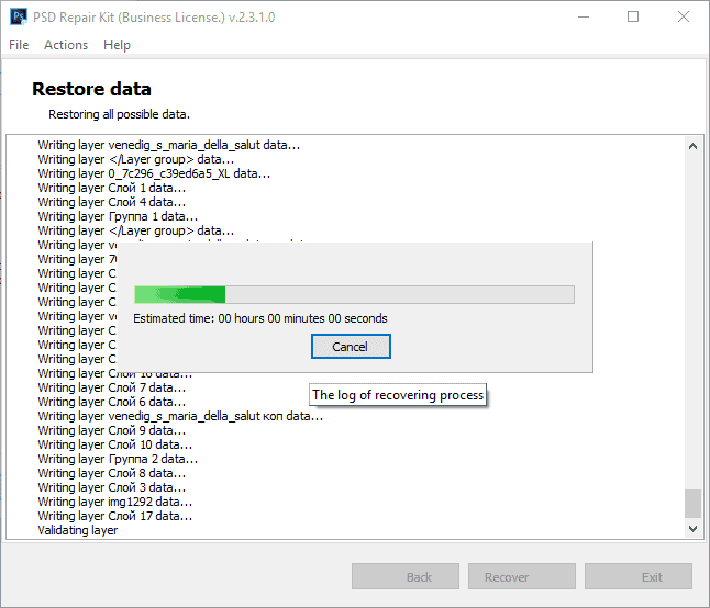 how to repair psd file free