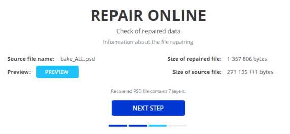 repair damaged psd files online