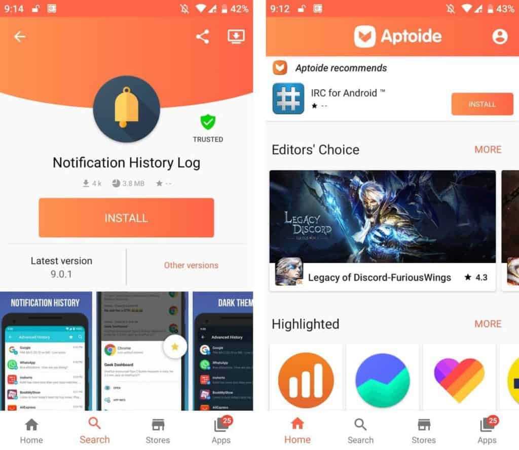 Aptoide Play store alternative