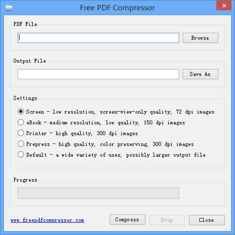 Free PDF Compressor software