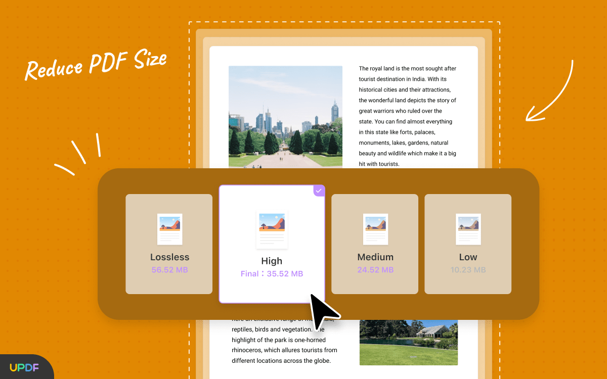 UPDF - Reduce PDF Size