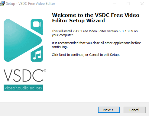 VSDC Free Video Editor Setup
