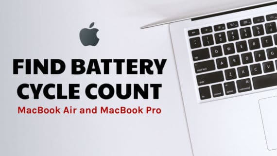 find battery cycle count in MacBook