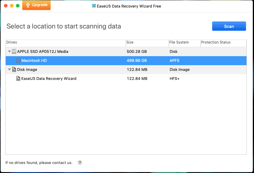 EaseUS Date Recovery for Mac