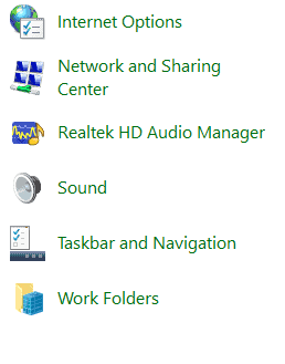Realtek HD Audio Manager in Control Panel