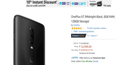 Amazon Summer sale offers discount on OnePlus 6T