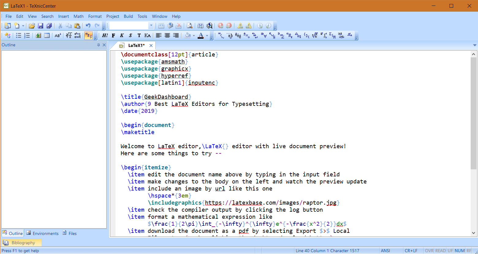 latex text editor chromebook
