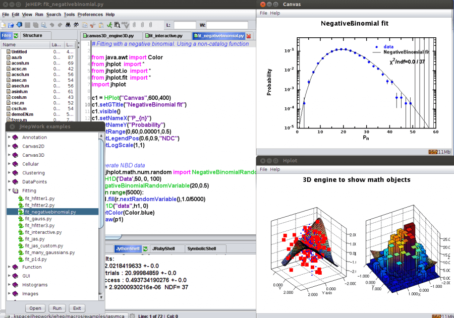 DMelt Editor User Interface