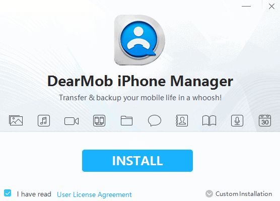 DearMob iPhone Manager Installation Setup