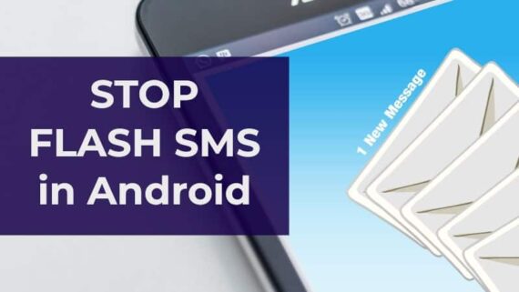 stop flash sms in Android