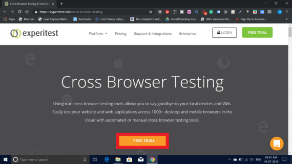 Free Trial of Experitest Cross-Browser Testing Tool