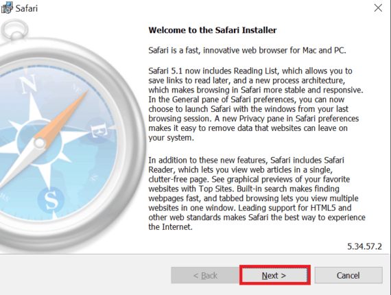 Safari for Windows Installer