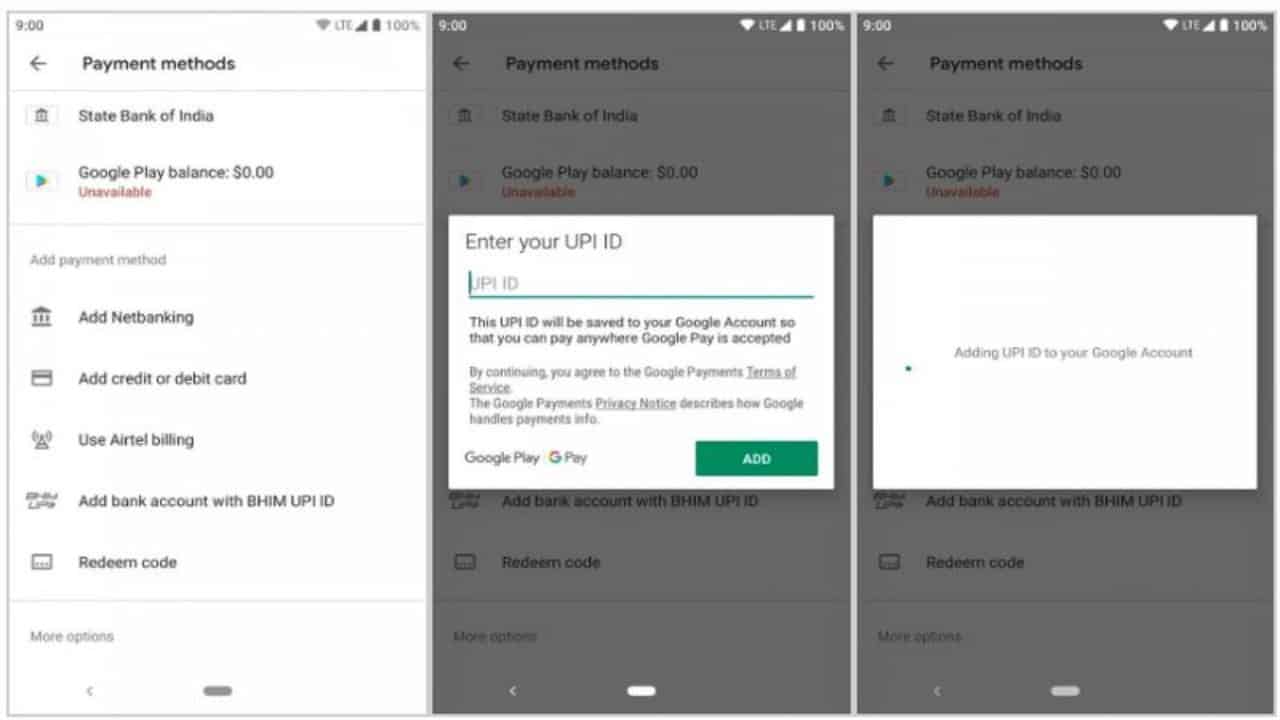 Google Play Store Now Allow Purchases via UPI Payments in India