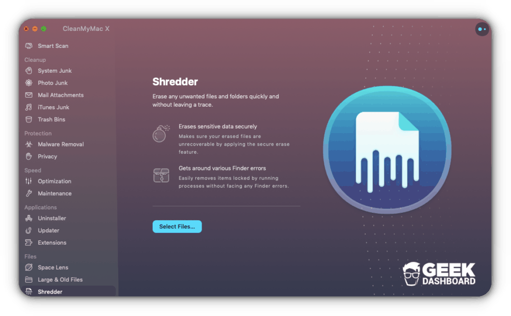 Shredder MacPaw CleanMyMac X
