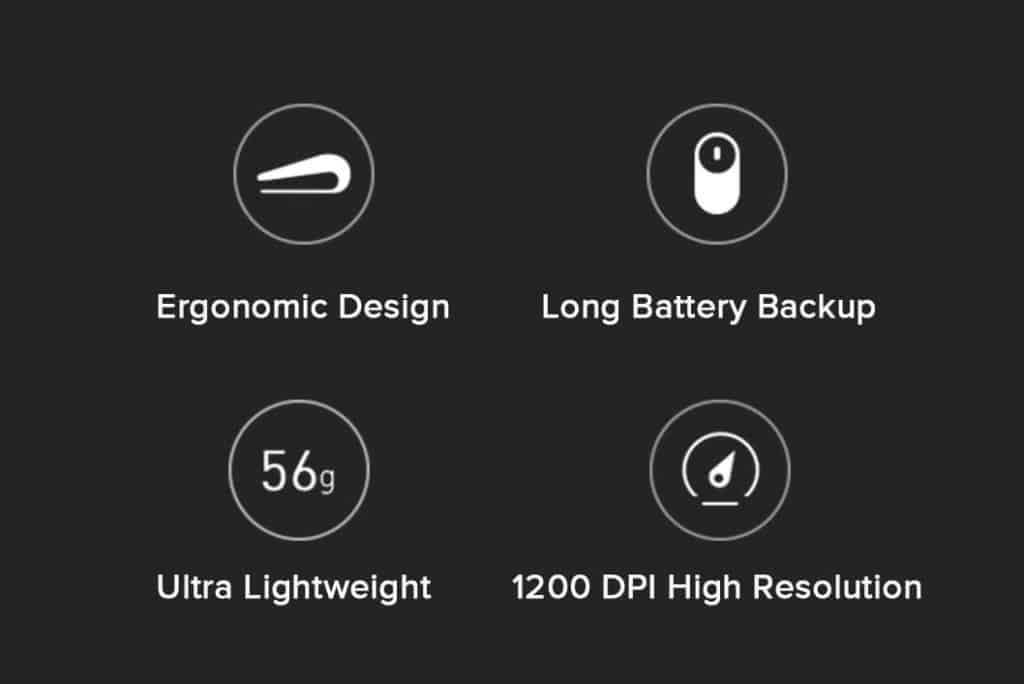 Mi Portable Wireless Mouse Specifications