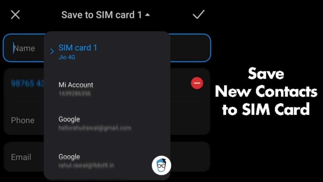 How to Save New Contact in SIM on Any Xiaomi Device (MIUI) + Bonus Tip