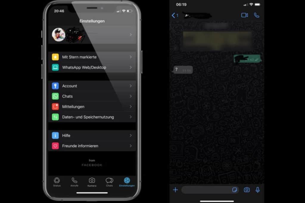 WhatsApp latest Dark Mode feature