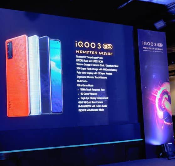 iQoo 3 leaked specs