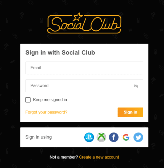 Social Club Login 