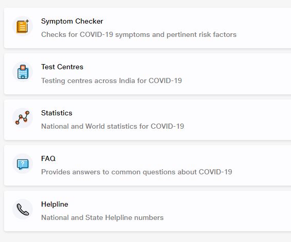 Reliance COVID-19 India tool