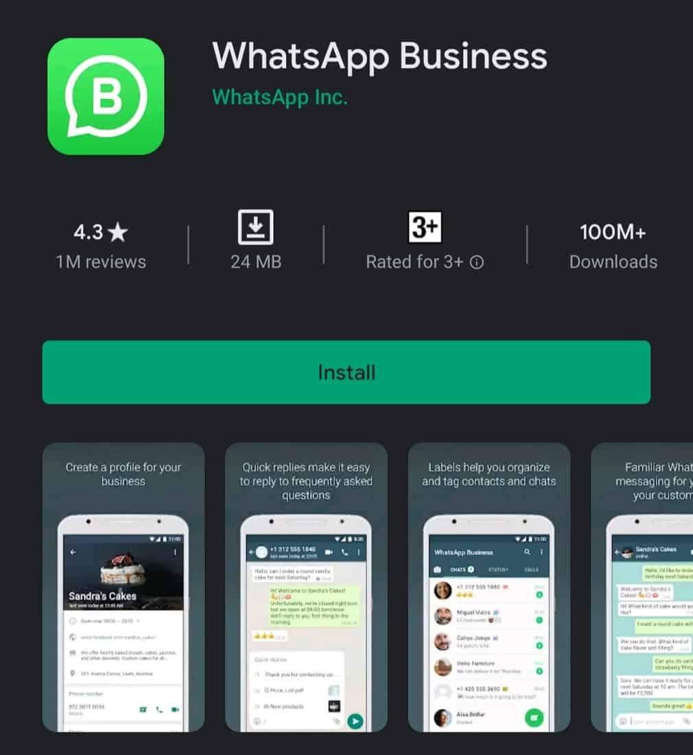 whatsapp business download