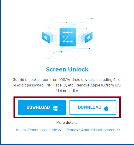 Dr.Fone iPhone Passcode Removal-Windows and Mac