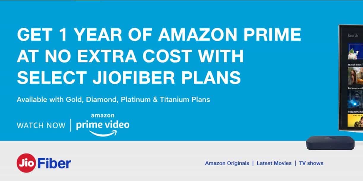 Jio Fiber Users To Get 1 Year Amazon Prime Subscription Here S How To Avial