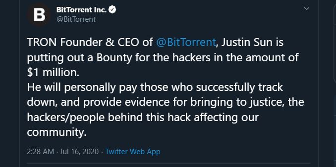 BitTorrent tweet