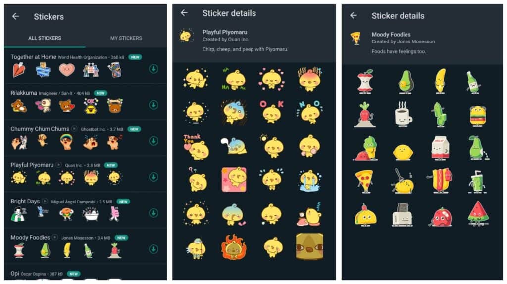 WhatsApp Animated Stickers