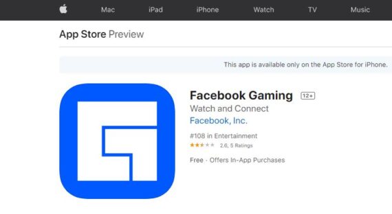 Facebook gaming app