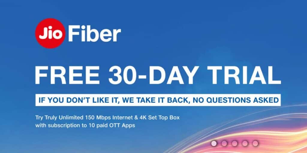 Jio Fiber Plans Revamped, Starts at Rs. 399/month, No FUP and 30Day