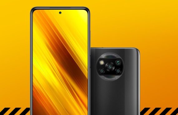 Poco X3 front and back