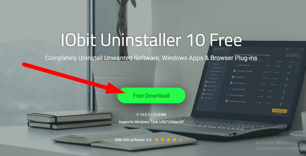 Visit IObit official website to download IObit uninstaller 10