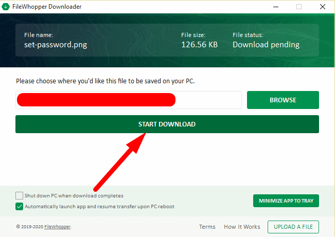 Begin Download