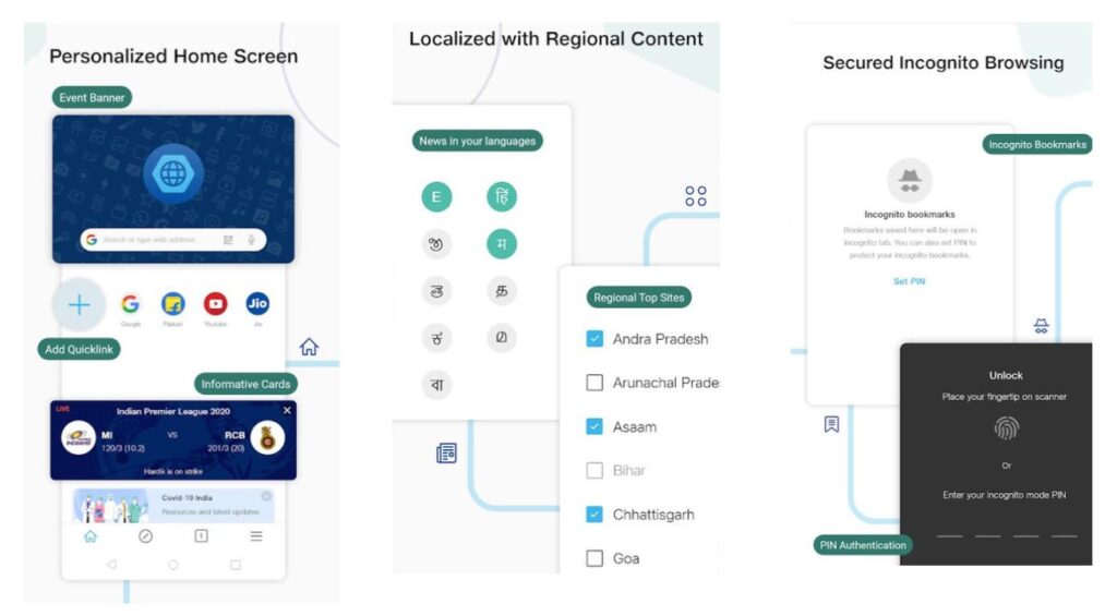 JioPages features