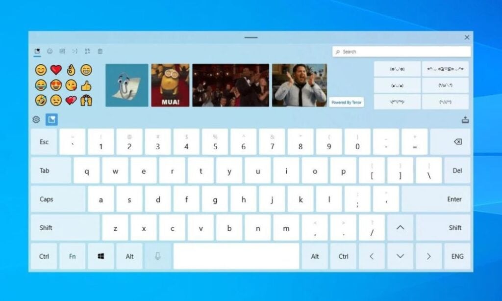 Windows 10 redesinged keyboard