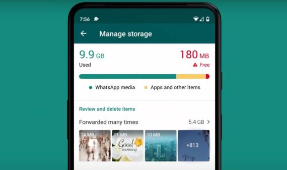WhatsApp added manage storage tool