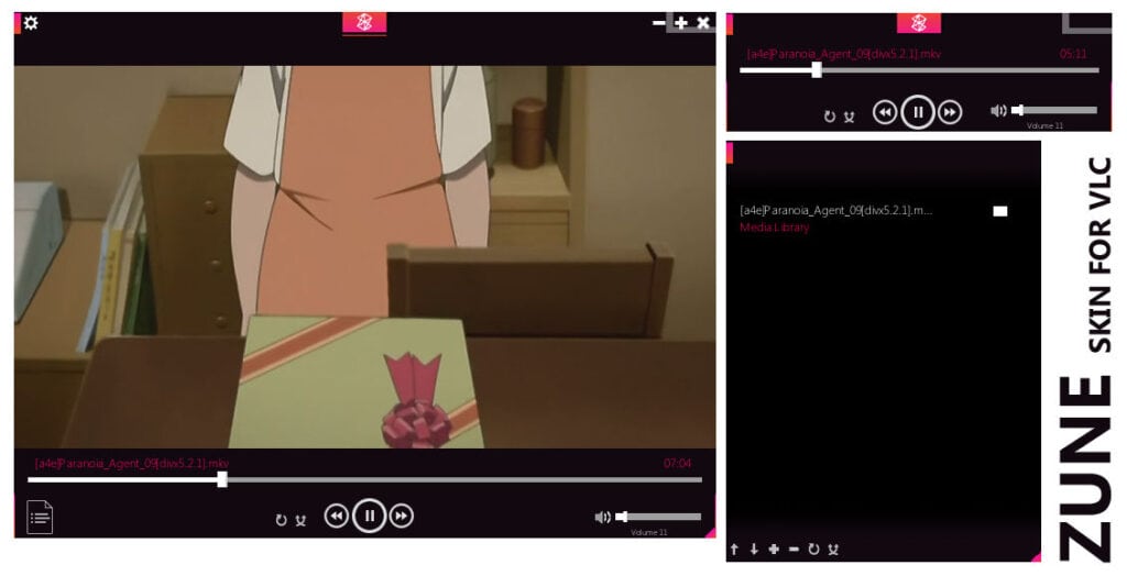 Zune 1.0 - Best VLC Skins for VLC MEdia Player