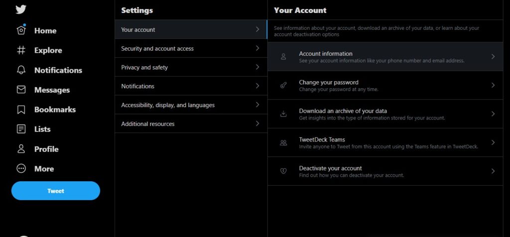 Verifying your Twitter account: Your account