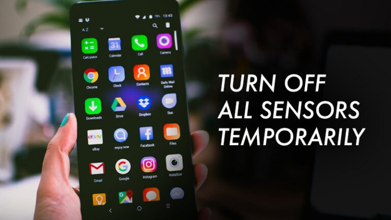 How To Turn Off All Sensors On Android Using Quick Settings Tile