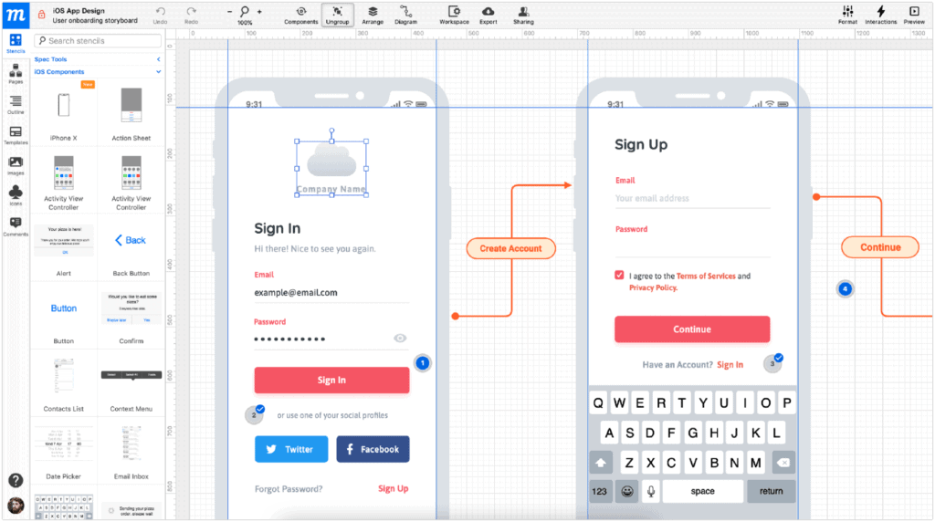 Moqups Prototyping Tool