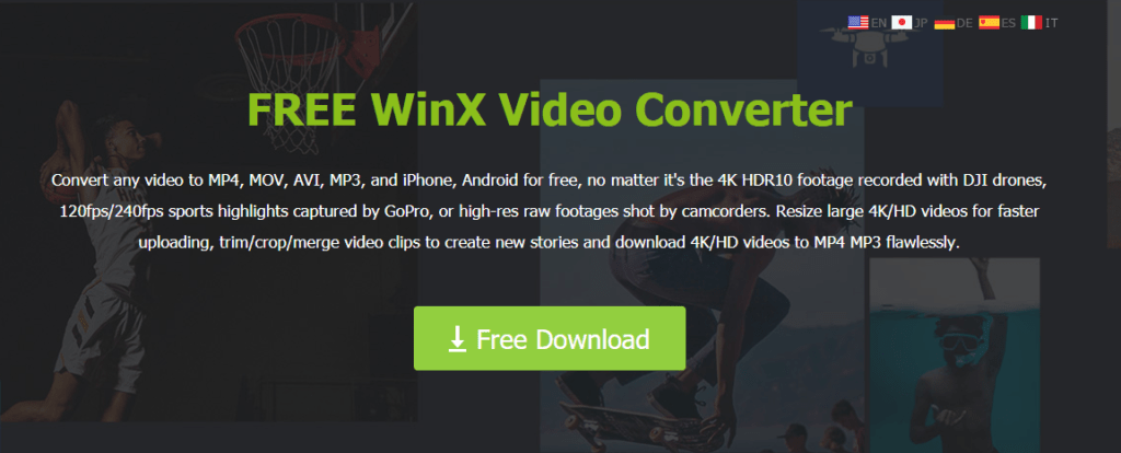 4k video compression with WinX Video Converter