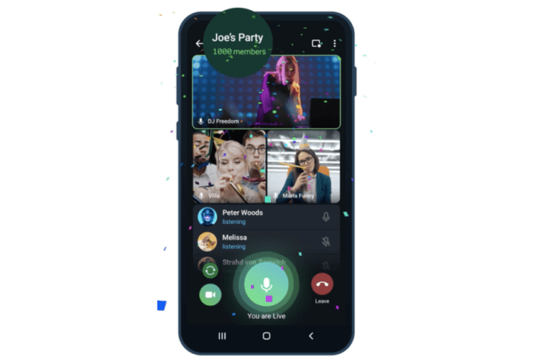 Telegram Now Allows up to 1000 Users to Join a Video Call, But There is