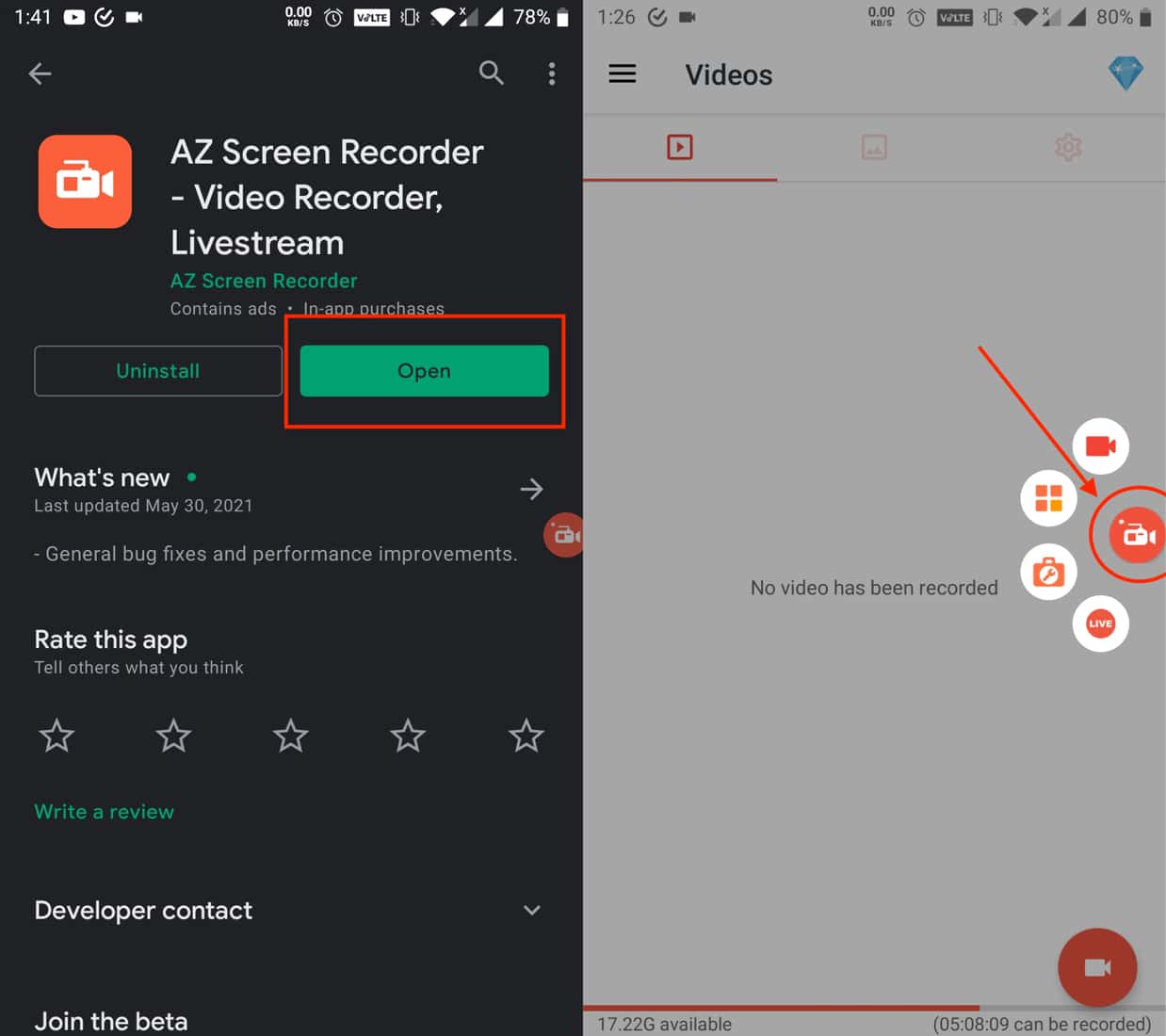 Taking Screenshots on Restricted Apps with AZ Screen Recorder - 01