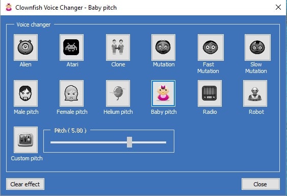 Clownfish Voice Changer - Simple Voice Changer for Discord