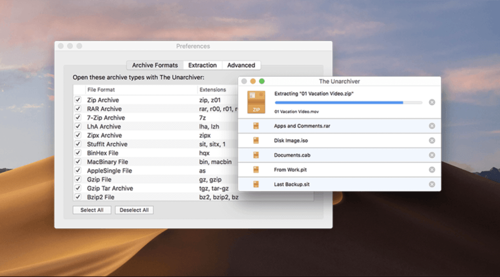 The Unarchiver is great alternative for WinZip on macOS.